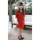 Amy Lace Dress, Red