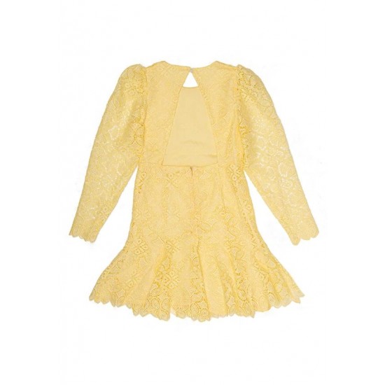 Yellow lace dress 
